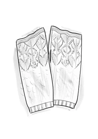 Handstulpen „Forgetmenot“ aus Alpakawollgemisch - clementine