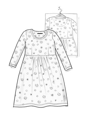 Tricot jurk "Pencil" van lyocell/elastaan - turkos