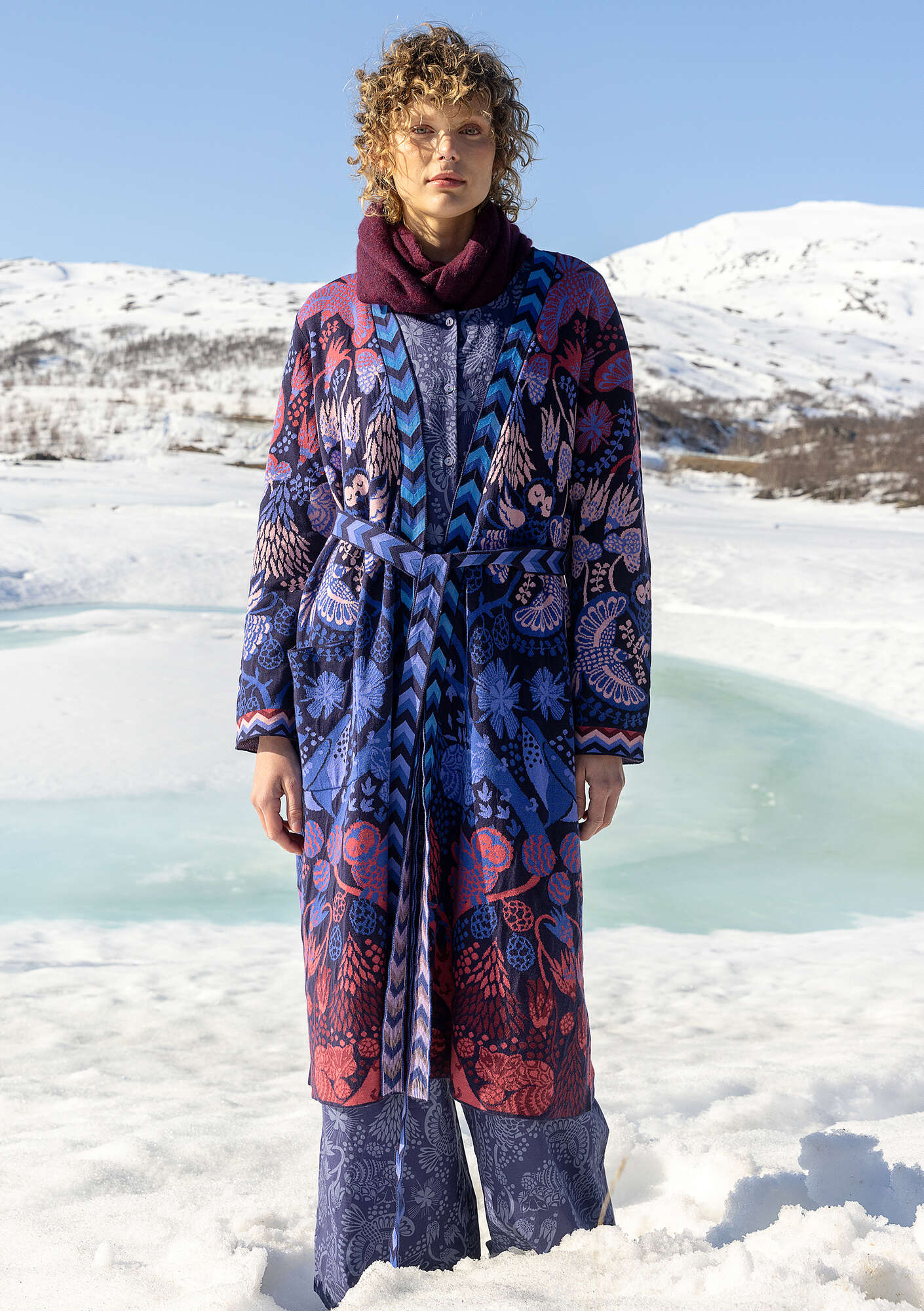 Tanana” long cardigan in cotton/lyocell gudrunsjoden.com