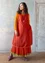 “Shimla” woven organic cotton/linen dress (copper/patterned S)