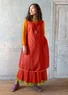 "Shimla"-kangasmekko ekologista puuvillaa ja pellavaa (kuparin/kuviollinen M)