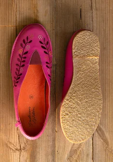 Schuhe „Lily“ aus Nappaleder - hibiskus