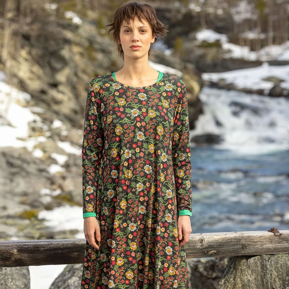 Robe "Rosebay" en jersey de lyocell/élasthanne - noir