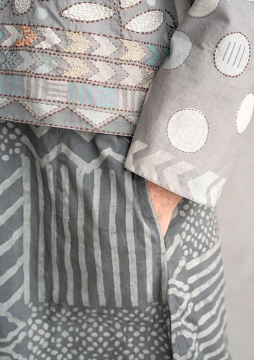 “Calcutta” organic cotton jacket - grey
