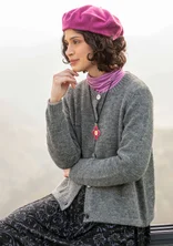 Strickjacke aus Alpakawollgemisch - grafit