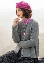 Strickjacke aus Alpakawollgemisch - grafit