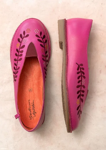 Schuhe „Lily“ aus Nappaleder - hibiskus