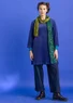 Velour tunic in organic cotton/recycled polyester (violet S)