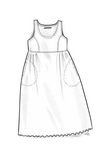 Einfarbiges Jerseykleid aus Bio-Baumwolle - alpenveilchen