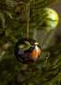 Kerstbal van papier-maché (zwart Eén maat)