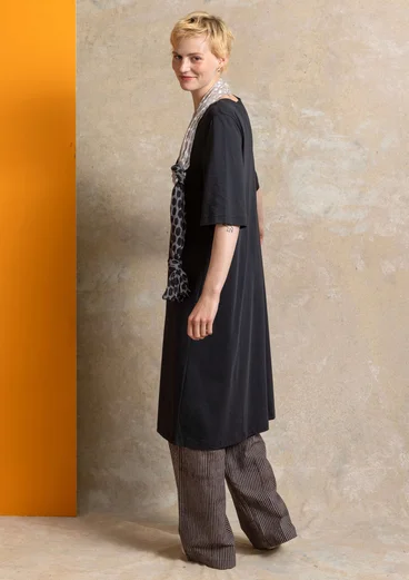 Robe ”Ophelia” en jersey de coton biologique/modal - noir