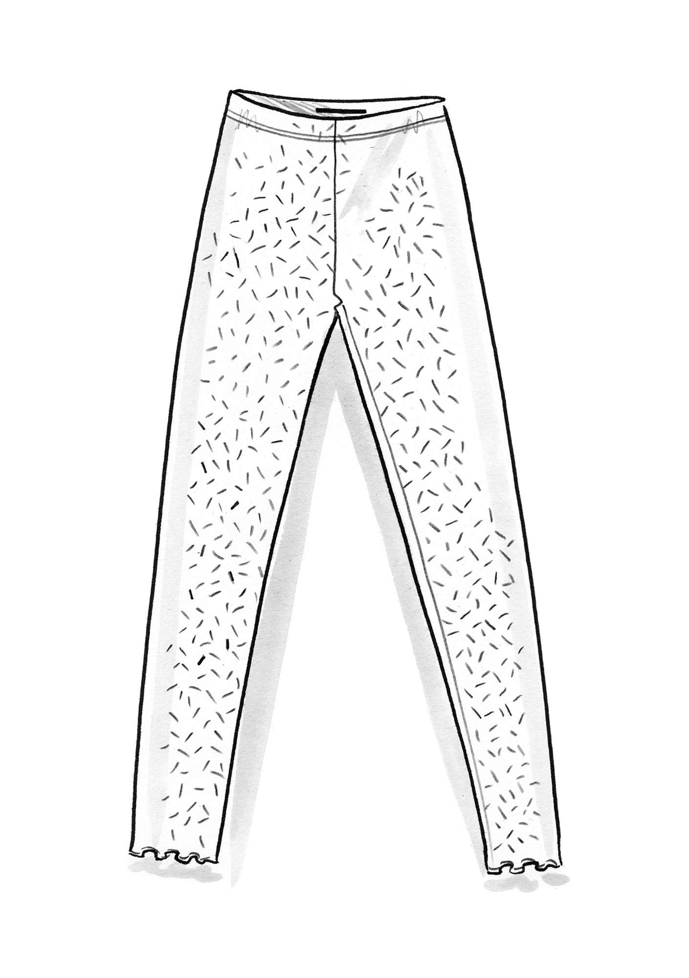 Tricot legging  Pepper  van biologisch katoen/modal/elastaan koriander