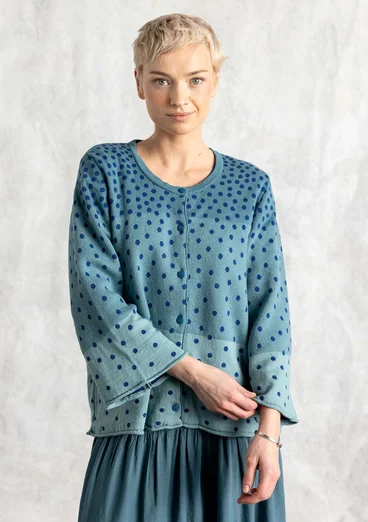 “Siv” recycled/organic cotton cardigan - verona green