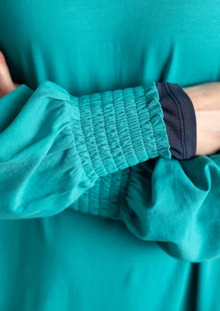 Jerseykleid aus Bio-Baumwolle - orientgrün