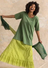 Jerseytunika ”Himla” i økologisk bomuld - rosmarin