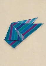 “Akira” organic cotton scarf - light indigo