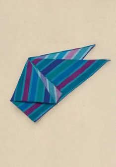 “Akira” organic cotton scarf - light indigo