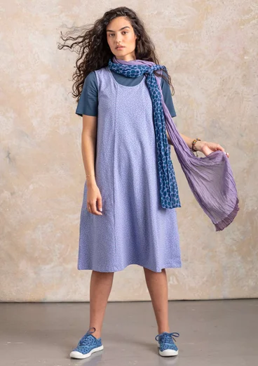 Trikotkleid „Iliana“ aus Öko-Baumwolle/Elasthan - lavendel-gemustert