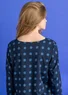 “Tyra” jersey top in organic cotton/modal (dark indigo/patterned M)