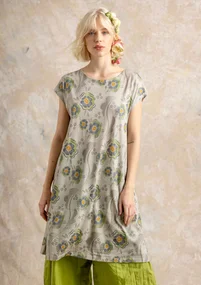 Tricot tuniek "Nypon" van biologisch katoen/modal - olifantgrijs