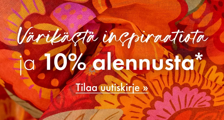 Värikästä inspiraatiota ja 10% alennusta