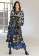 “Mary” woven organic cotton/linen dress - black