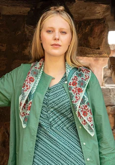 Foulard "Kirana" en coton biologique - céladon