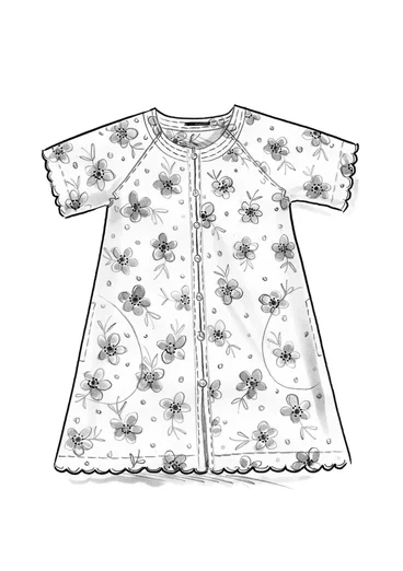 Webtunika „Brush“ aus Bio-Baumwolle - graureiher