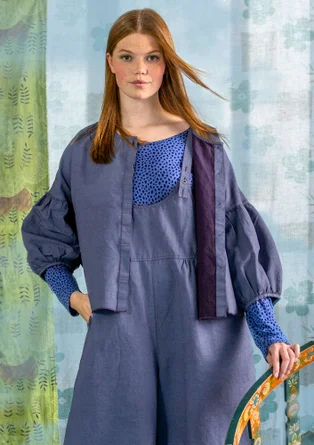 Bluse „Twin“ aus Leinen/Öko-Baumwolle - hellblau