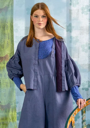 Bluse „Twin“ aus Leinen/Öko-Baumwolle - hellblau