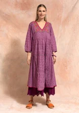 Klänning "Melodie" i ekologisk bomull - ljung