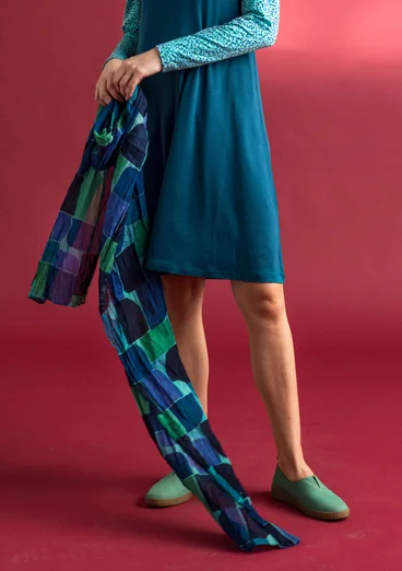 “Hedda” organic cotton shawl - indigo blue