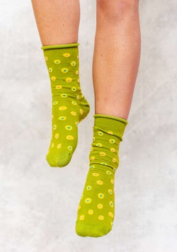 Chaussettes Ines leaf green