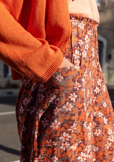 Webhose „Flora Flow“ aus Viskose - malve-gemustert