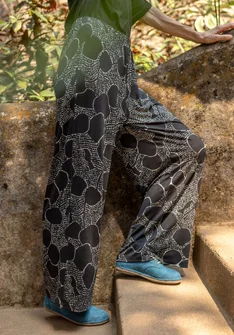 Pantalon "Harriet" en jersey de lyocell/élasthanne - noir