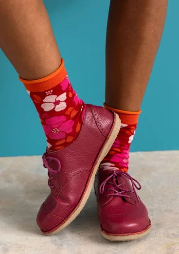 Nappa lace-ups - light cyclamen