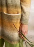  “Bello” long cardigan in alpaca/wool blend (cedar S)