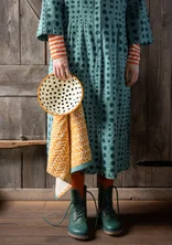 “Play” organic cotton tea towel - clementine