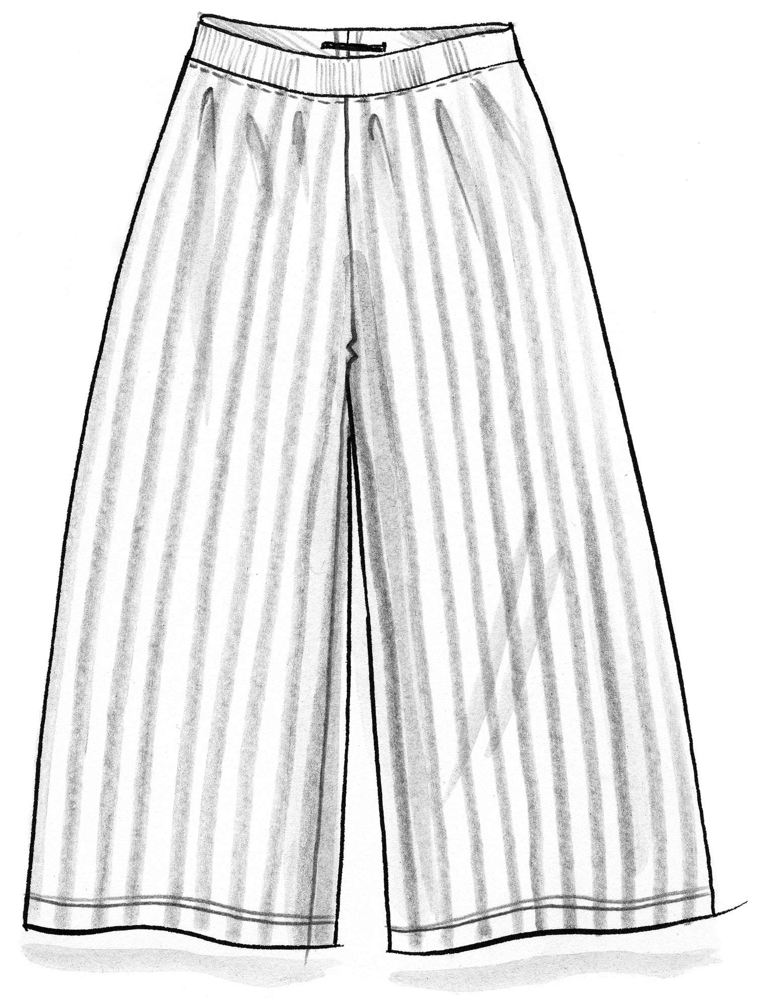 Trousers in modal/cotton/elastane