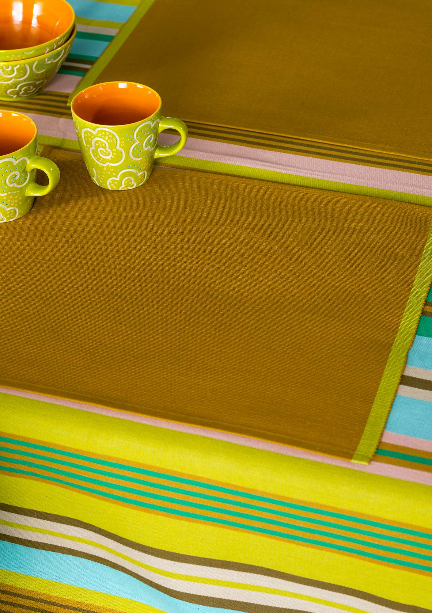 “Bolster” organic cotton placemat  curry thumbnail