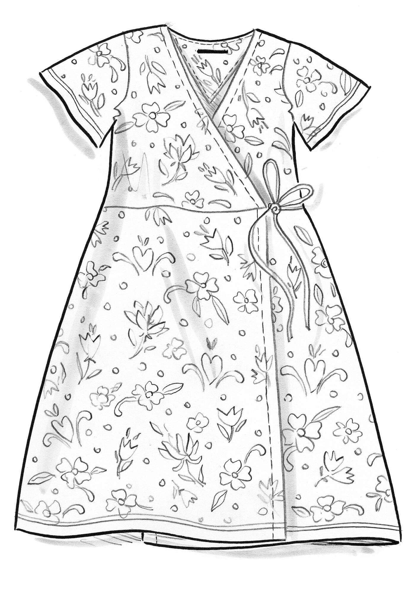 Tricot jurk  Carmen  van biologisch katoen/modal