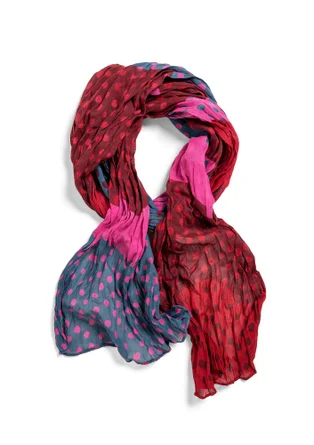 “Kelly” organic cotton scarf - aubergine