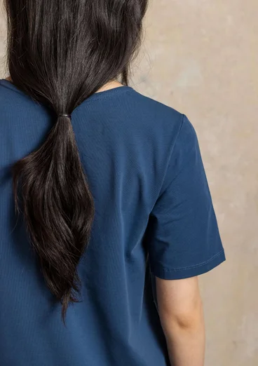 Jerseyshirt „Theia“ aus Bio-Baumwolle/Elasthan - pazifikblau