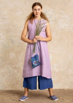 Mouwloze jurk powder purple/striped