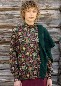 Top "Rosebay" van lyocell/elastaan - zwart