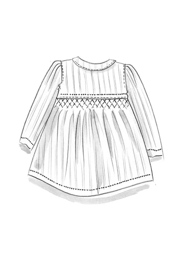 Blouse "Fille" en tissu de coton biologique - gris naturel