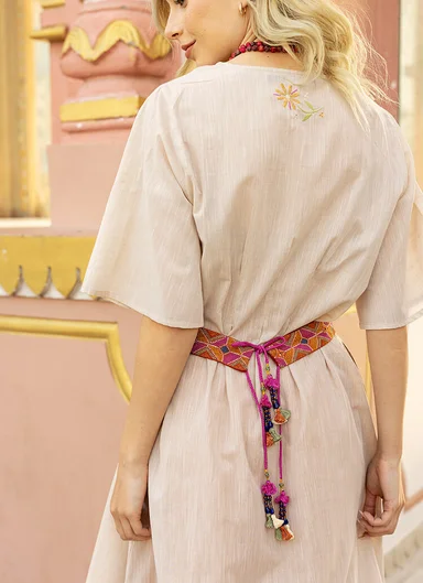 “Summer” woven dress in organic cotton