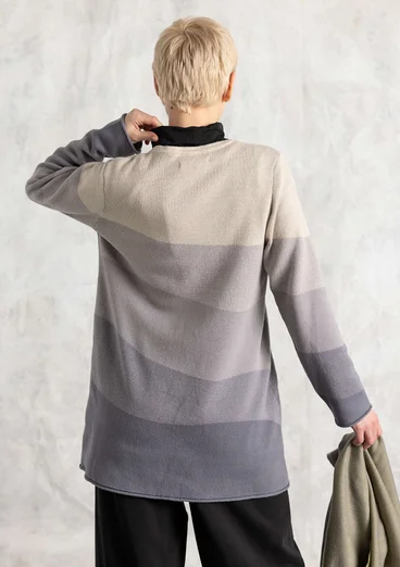 Stricktunika „Siv“ aus Recycling-/Bio-Baumwolle - grau