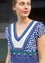 Vevd kjole «Rosamunda» i bomull (kleinblå S)