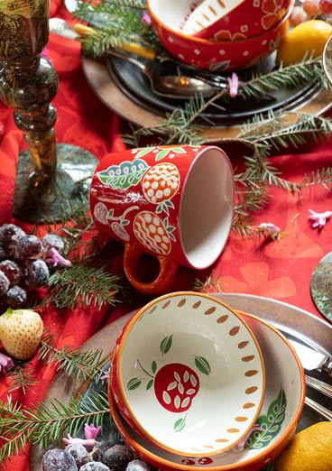 “Fruits” ceramic mug - tomato